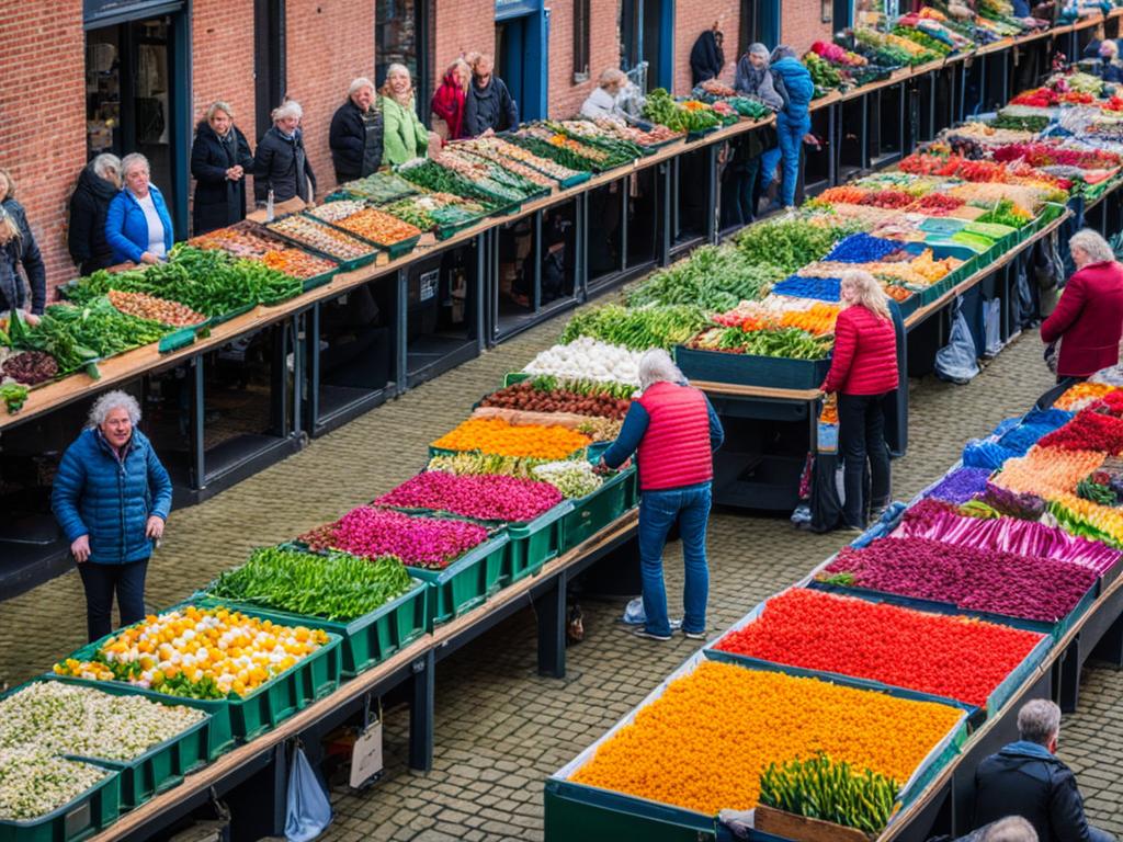 Buntes Markttreiben in Groningen