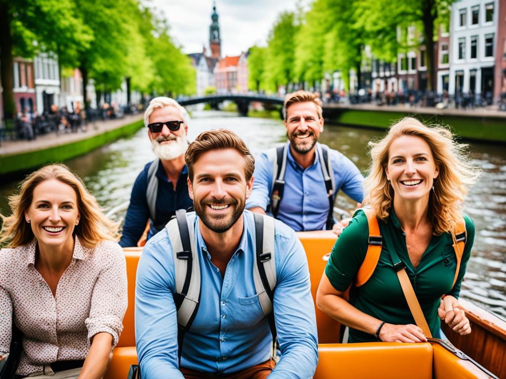 Grachtentour auf dem Aa-Fluss in Groningen