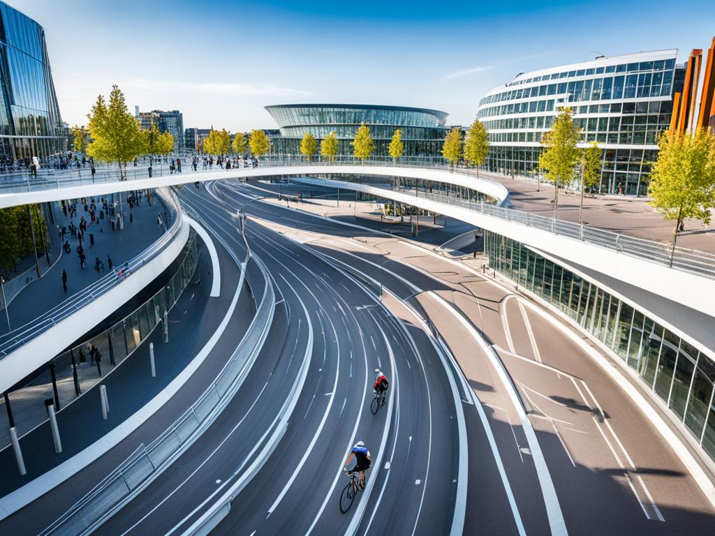 Hovenring Eindhovens schwebender Radweg