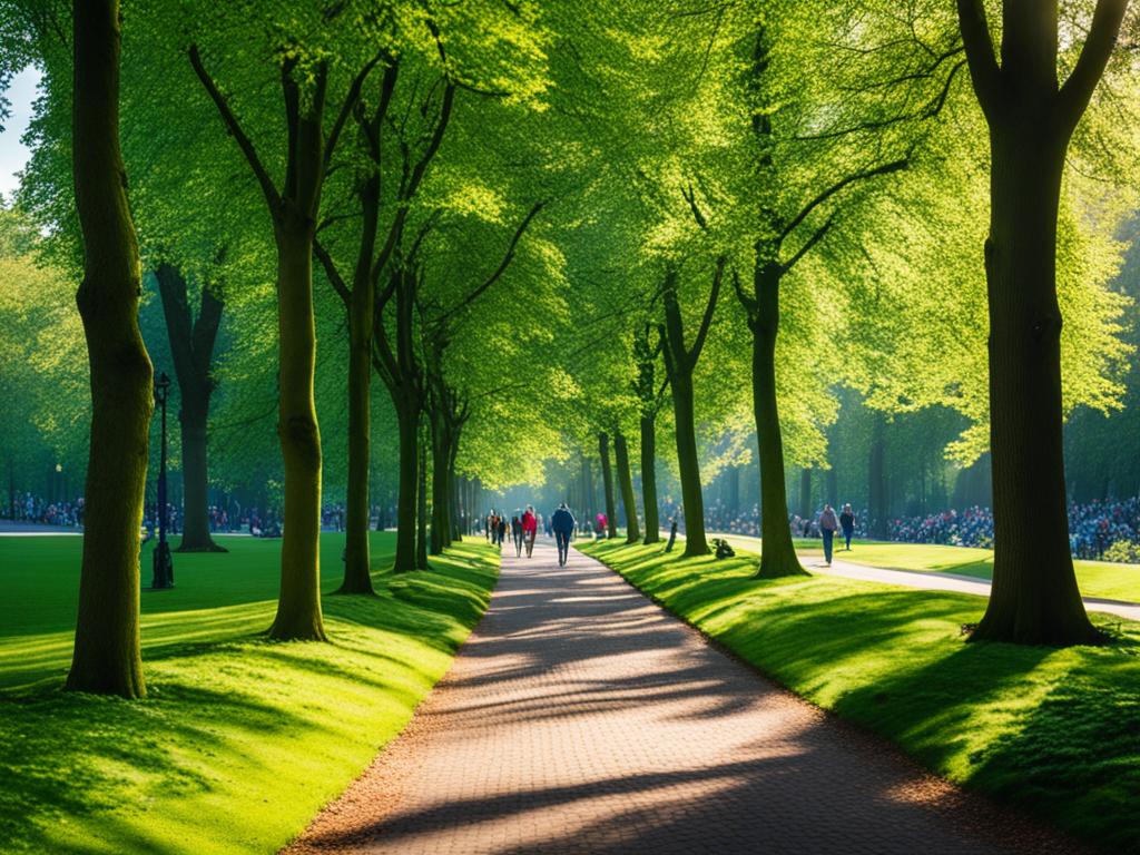 Idyllischer Weg im Vondelpark Amsterdam