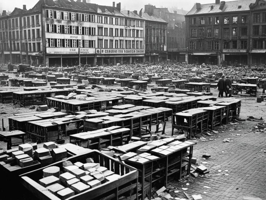 Käsemarkt Unterbrechung im Zweiten Weltkrieg