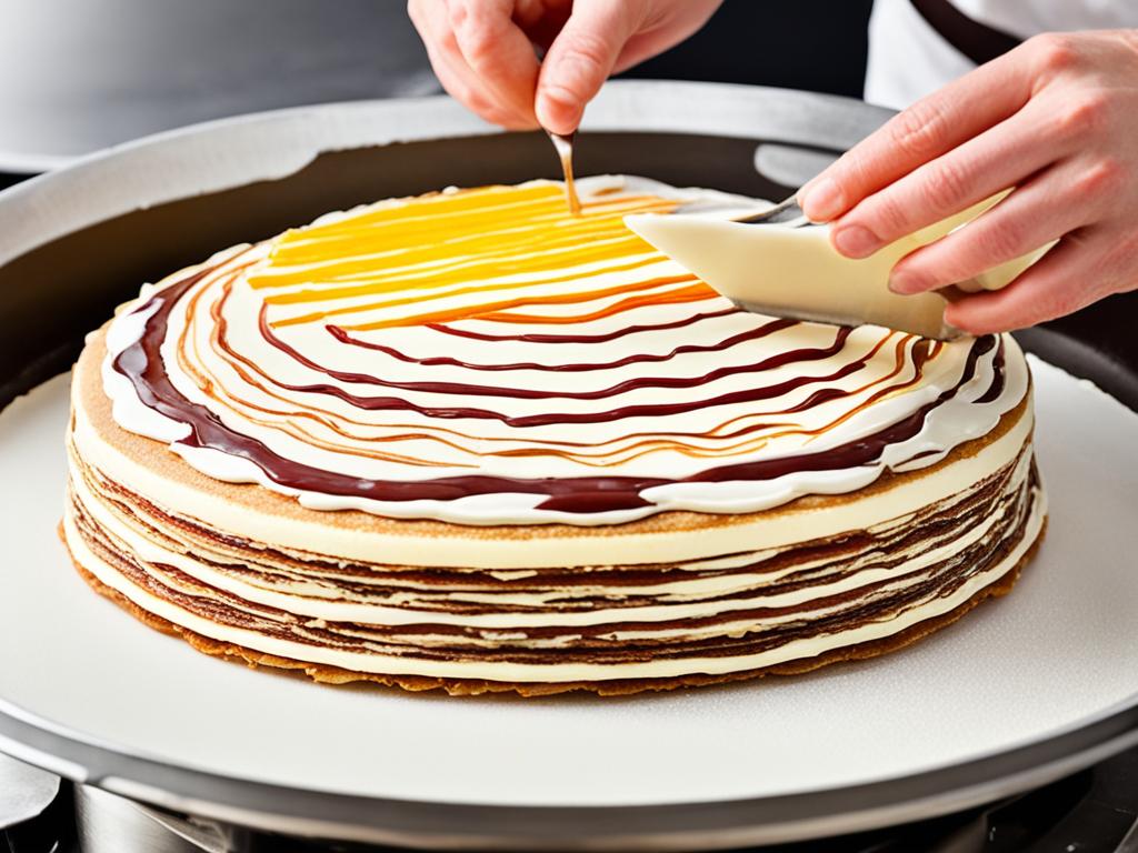 Schichtarbeit beim Spekkoek-Bakken