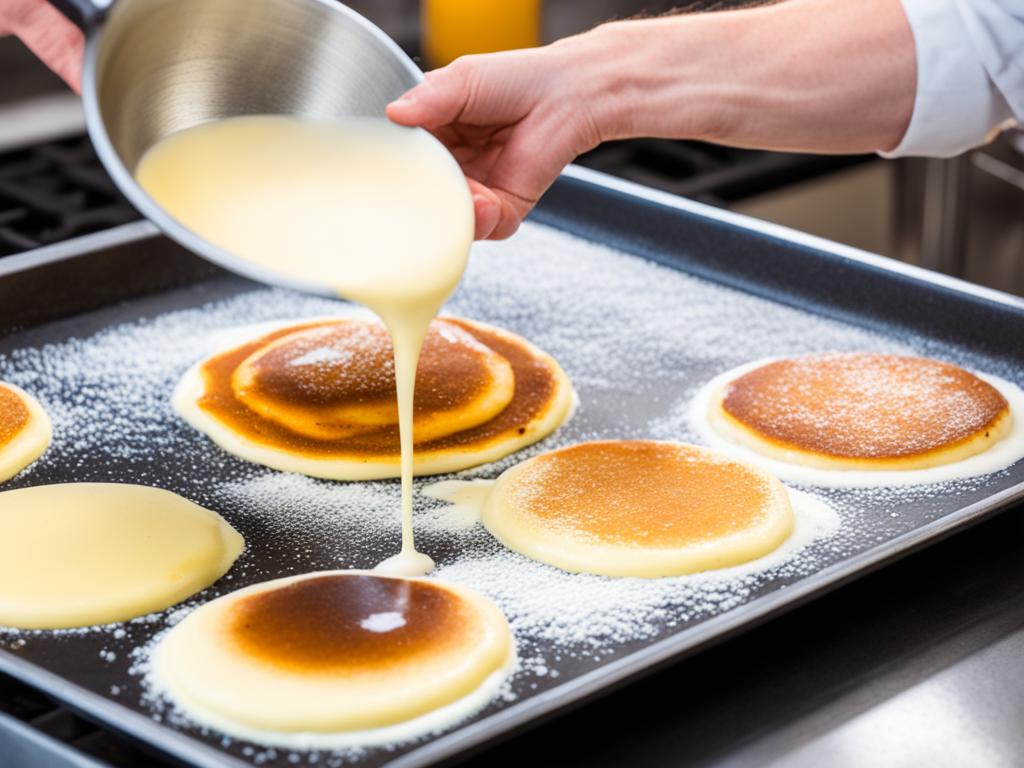 Traditionelle niederländische Pfannkuchenzubereitung