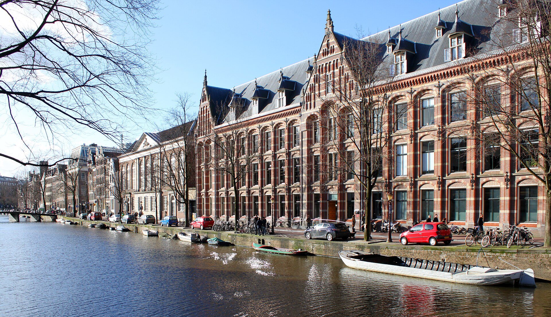 Gebäude des Oost-Indisch Huis am Kloveniersburgwal in Amsterdam