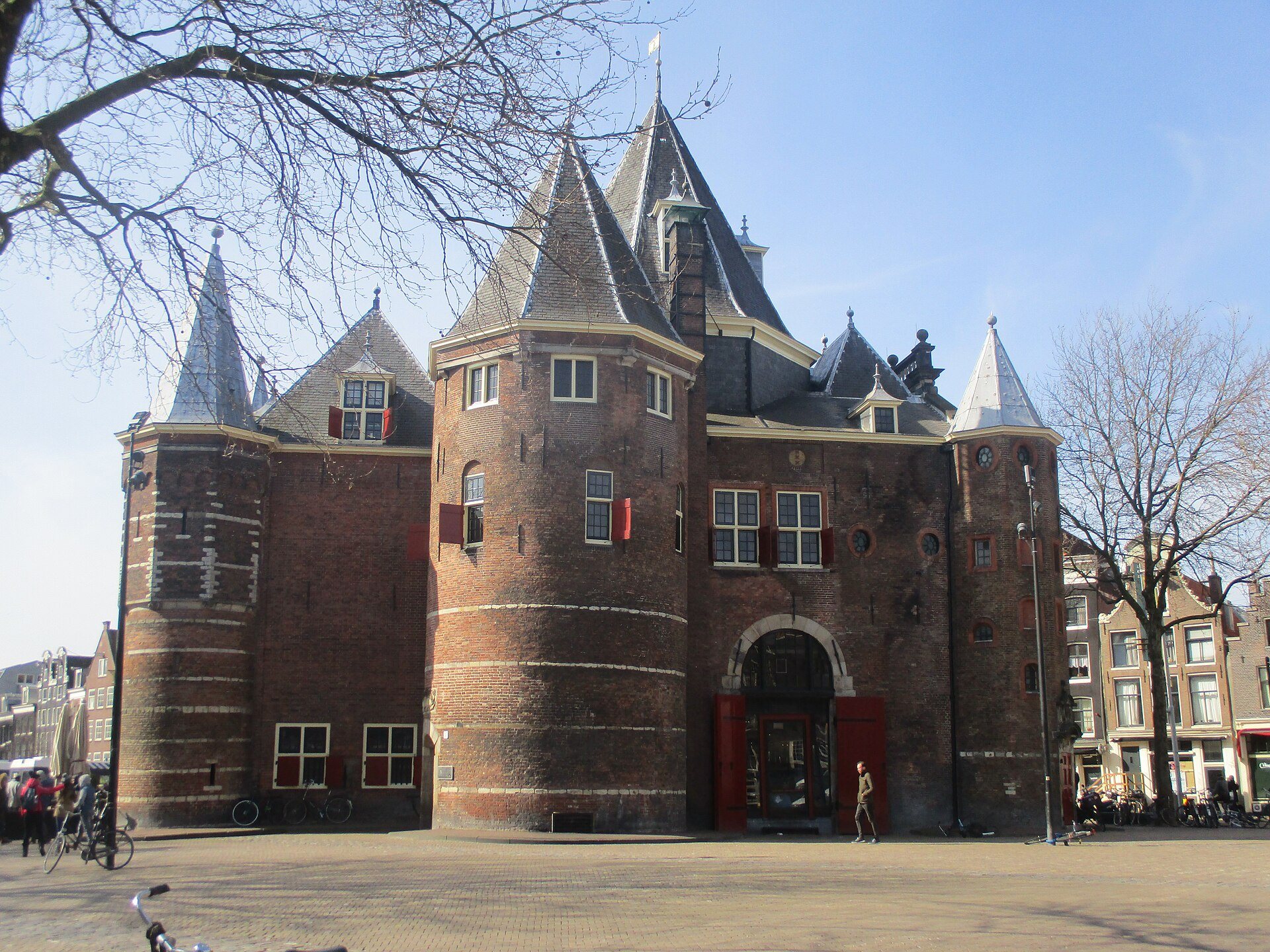 Die Waag am Nieuwmarkt in Amsterdam, Station der Rembrandt-Route