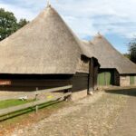 Orvelte (Drenthe): Museumsdorf erleben Reetgedeckte Bauernhöfe am Flintenweg im Museumsdorf Orvelte