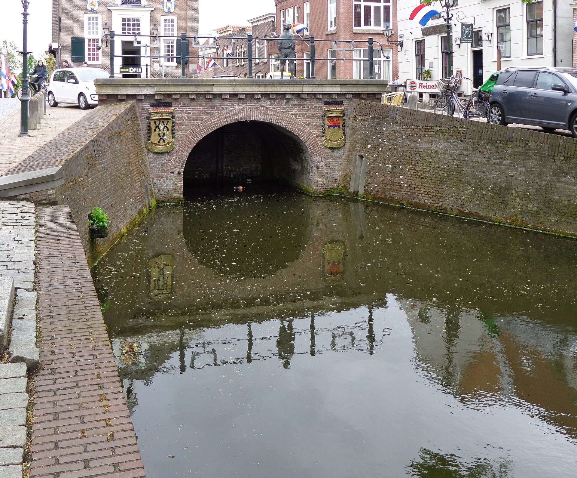 Inundationsschleuse in Nieuwpoort an der Alten Holländischen Wasserlinie