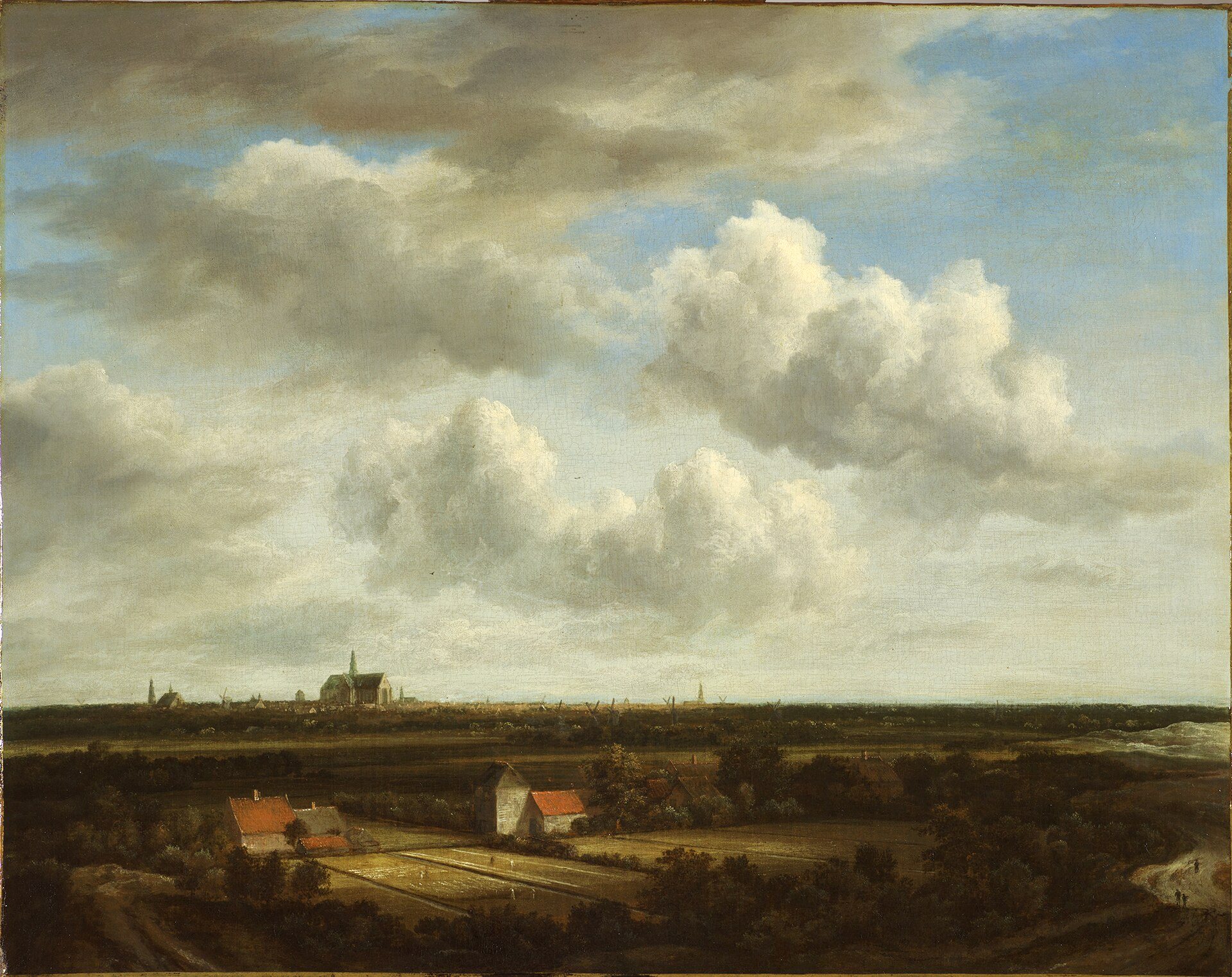 Gemälde von Jacob van Ruisdael: Blick auf die Bleichfelder bei Haarlem